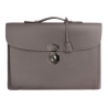 Viola Milano - Valigetta The Light City Silver Lock - Grigio Talpa - Handmade in Italy - Luxury Exclusive Collection