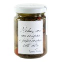 Nonno Andrea - Marinated Eggplants with Chili Pepper and Oregano - Marinated Vegetables Organic - 140 g
