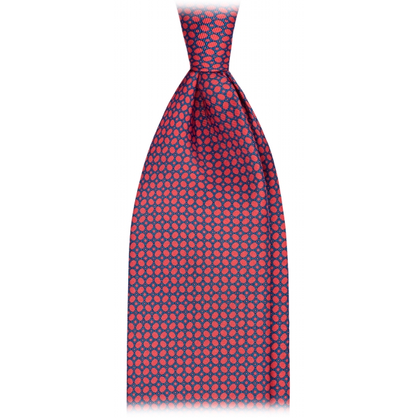 Viola Milano - Artisan Chain Selftipped Silk Tie - Rose Mix - Handmade in Italy - Luxury Exclusive Collection