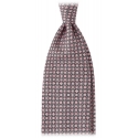 Viola Milano - Artisan Chain Selftipped Silk Tie - Pink Mix - Handmade in Italy - Luxury Exclusive Collection
