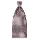 Viola Milano - Artisan Chain Selftipped Silk Tie - Pink Mix - Handmade in Italy - Luxury Exclusive Collection
