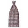 Viola Milano - Cravatta Artisan in Seta con Punta a Catena - Mescolare Rosa - Handmade in Italy - Luxury Exclusive Collection