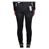 Liu Jo - Jeans con Dettaglio Applicazione Glitter - Nero - Pantaloni - Made in Italy - Luxury Exclusive Collection