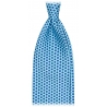 Viola Milano - Artisan Square Selftipped Italian Silk Tie - Blue Mix - Handmade in Italy - Luxury Exclusive Collection