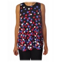 Liu Jo - Sleeveless Polka Dot Top - Black - Made in Italy - Luxury Exclusive Collection