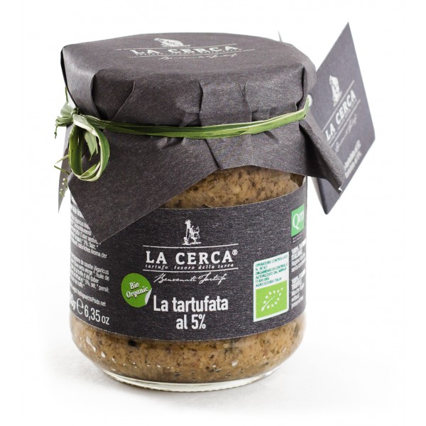 La Cerca - 5% Organic Truffle Sauce - Sauces with Truffle - Truffle Excellence - Organic Vegan - 90 g