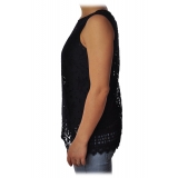 Liu Jo - Sleeveless Lace Top - Black - Made in Italy - Luxury Exclusive Collection