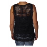 Liu Jo - Sleeveless Lace Top - Black - Made in Italy - Luxury Exclusive Collection
