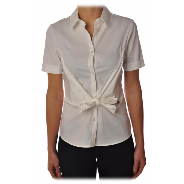 Liu Jo - Shirt with Bow Detail - White - Shirts - Made in Italy - Luxury Exclusive Collection