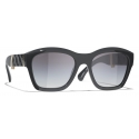 Chanel - Occhiali da Sole Quadrati - Grigio Sfumate - Chanel Eyewear