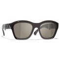 Chanel - Square Sunglasses - Brown - Chanel Eyewear