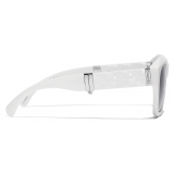 Chanel - Occhiali da Sole Quadrati - Bianco Grigio Sfumate - Chanel Eyewear