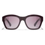 Chanel - Square Sunglasses - Burgundy Gradient - Chanel Eyewear