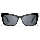 Chanel - Rectangular Sunglasses - Black Gray - Chanel Eyewear