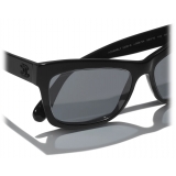 Chanel - Occhiali da Sole Rettangolari - Nero Grigio - Chanel Eyewear