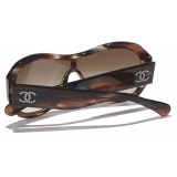 Chanel - Shield Sunglasses - Brown Tortoise Gray - Chanel Eyewear