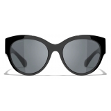 Chanel - Butterfly Sunglasses - Black Gray - Chanel Eyewear