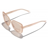 Chanel - Rectangular Sunglasses - Coral Pink - Chanel Eyewear