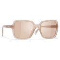 Chanel - Square Sunglasses - Coral Pink - Chanel Eyewear