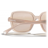 Chanel - Occhiali da Sole Quadrati - Corallo Rosa - Chanel Eyewear