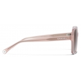 Chanel - Occhiali da Sole Quadrati - Rosa Chiaro Viola - Chanel Eyewear