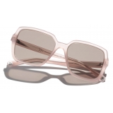 Chanel - Occhiali da Sole Quadrati - Rosa Chiaro Viola - Chanel Eyewear