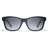 Chanel - Square Sunglasses - Blue Green Gray Gradient - Chanel Eyewear