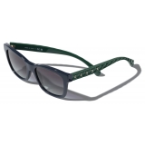 Chanel - Occhiali da Sole Quadrati - Blu Verde Grigio Sfumate - Chanel Eyewear