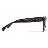 Chanel - Occhiali da Sole Quadrati - Borgogna Sfumate - Chanel Eyewear