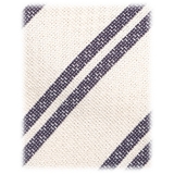 Viola Milano - Fina Stripe 3-Fold Grenadine Tie - Pale Lemon Mix - Handmade in Italy - Luxury Exclusive Collection