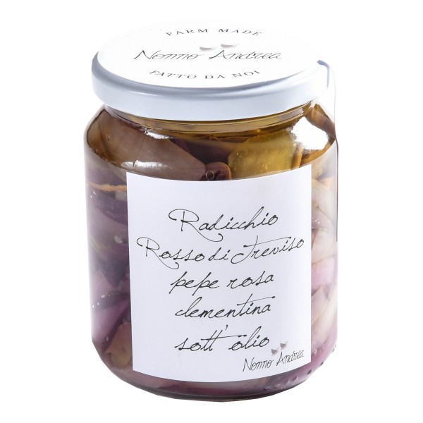 Nonno Andrea - Radicchio, Clementine and Pink Pepper in Oil - Marinated Vegetables Organic