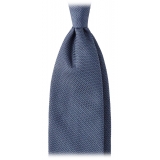 Viola Milano - Grenadine Garza Fina Unlined Tie - Sea - Handmade in Italy - Luxury Exclusive Collection