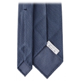 Viola Milano - Grenadine Garza Fina Unlined Tie - Sea - Handmade in Italy - Luxury Exclusive Collection