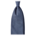 Viola Milano - Grenadine Garza Fina 7-Fold Unlined Tie - Sea - Handmade in Italy - Luxury Exclusive Collection