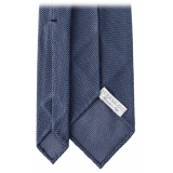 Viola Milano - Grenadine Garza Fina 7-Fold Unlined Tie - Sea - Handmade in Italy - Luxury Exclusive Collection