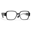 Chanel - Occhiali da Vista Quadrata - Nero - Chanel Eyewear