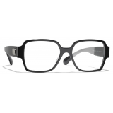 Chanel - Occhiali da Vista Quadrata - Nero - Chanel Eyewear