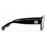 Chanel - Occhiali da Vista Quadrata - Nero - Chanel Eyewear