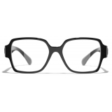 Chanel - Occhiali da Vista Quadrata - Nero - Chanel Eyewear