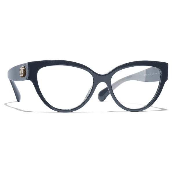 Chanel - Occhiali da Vista Cat-Eye - Blu Scuro - Chanel Eyewear