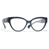 Chanel - Cat-Eye Eyeglasses - Dark Blue - Chanel Eyewear