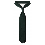 Viola Milano - Grenadine Garza Grossa Unlined Tie - Forest - Handmade in Italy - Luxury Exclusive Collection