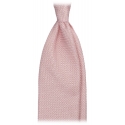 Viola Milano - Grenadine Garza Grossa Unlined Tie - Pink - Handmade in Italy - Luxury Exclusive Collection