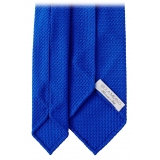 Viola Milano - Grenadine Garza Grossa Unlined Tie - Sky - Handmade in Italy - Luxury Exclusive Collection