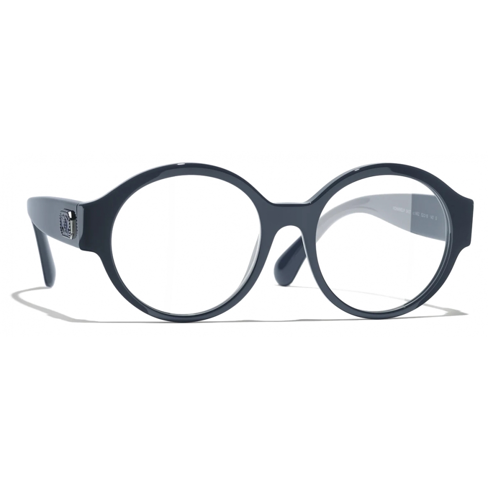 Chanel - Round Eyeglasses - Dark Blue - Chanel Eyewear - Avvenice