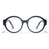 Chanel - Round Eyeglasses - Dark Blue - Chanel Eyewear