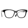 Chanel - Square Eyeglasses - Black Gold - Chanel Eyewear
