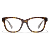 Chanel - Square Eyeglasses - Dark Tortoise Gold - Chanel Eyewear
