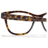 Chanel - Square Eyeglasses - Dark Tortoise Gold - Chanel Eyewear
