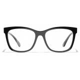 Chanel - Occhiali da Vista Quadrata - Nero Verde - Chanel Eyewear